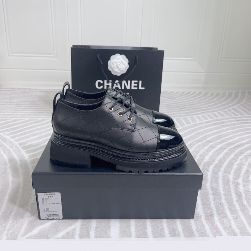 Ch*el leather shoes